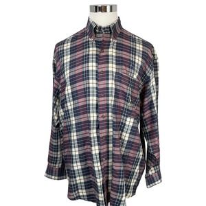 GANT Plaid Heritage Twill Buttondown Shirt Blue and Red Size XL